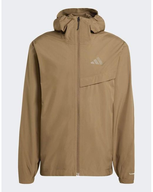 Adidas Originals Natural Terrex Multi 2 Layer Climaproof Rain Jacket for men