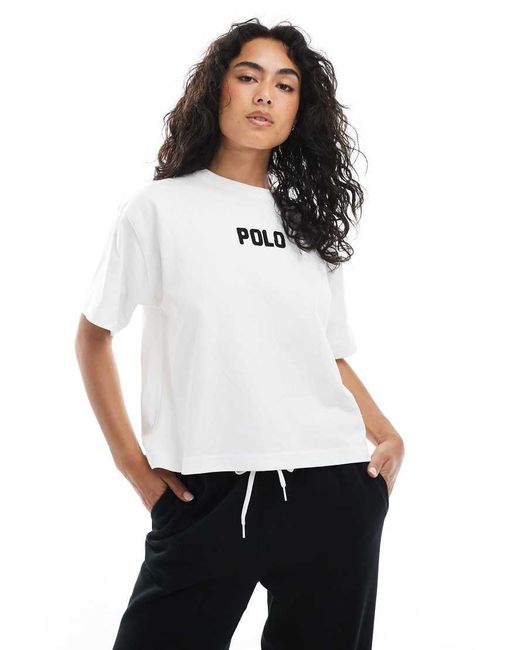 Polo Ralph Lauren White Boxy Fit Logo T-shirt