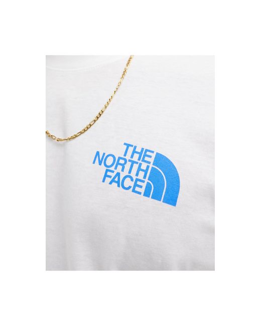 The North Face Blue Back Print Graphic T-shirt for men