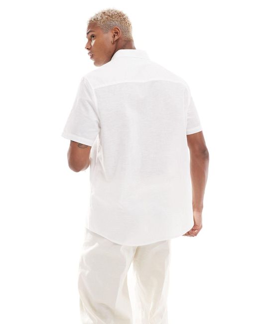 Camisa ASOS de hombre de color White