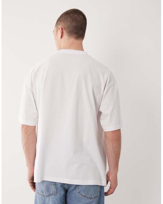 Pack De 2 Camisetas Blancas Básicas Extragrandes De ASOS de hombre de color White
