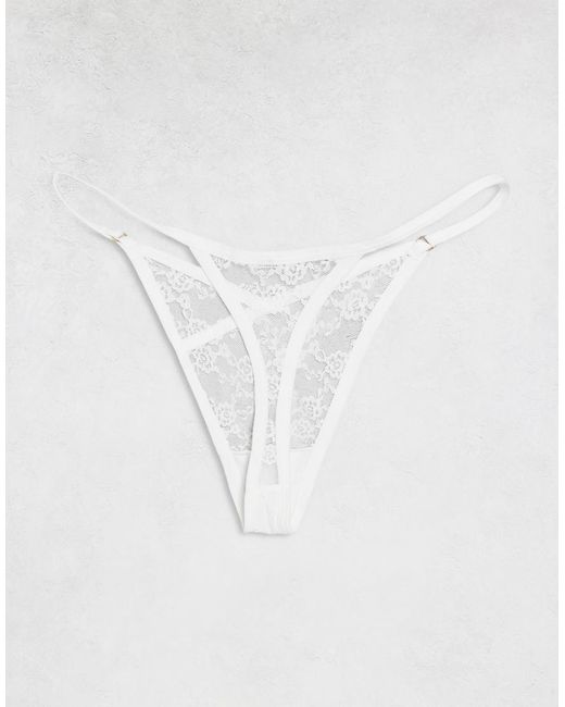Cotton On Metallic 3 Pack Lace G String Set