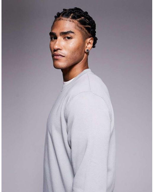 Barbour Gray Stelar Crew Neck Sweatshirt for men