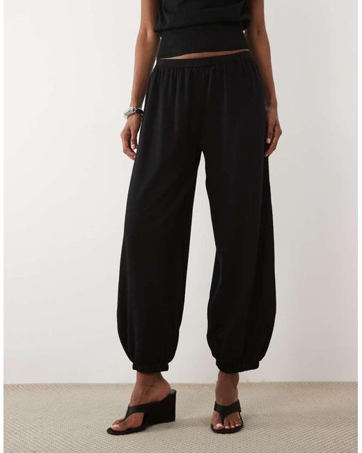 Mango Black Lalala Cuffed Trouser Co-ord