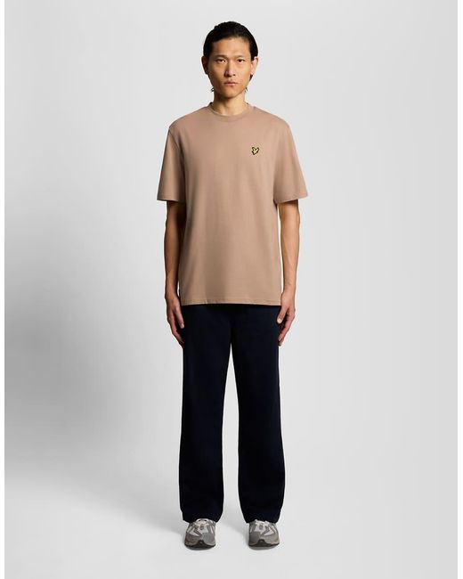 Lyle & Scott Natural Ss T-Shirts Oversized T-Shirt for men
