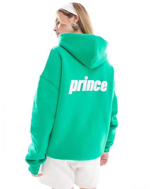 Sweat à capuche avec logo au dos - vif Prince en coloris Green