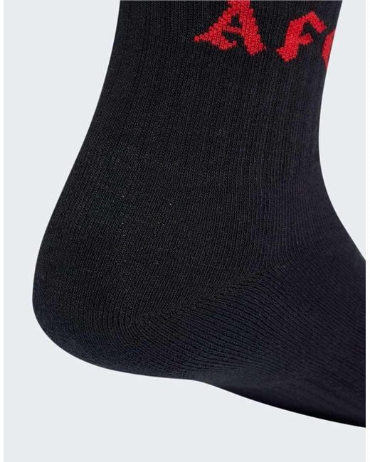 Adidas Originals Black Arsenal Fc Places+Faces Socks