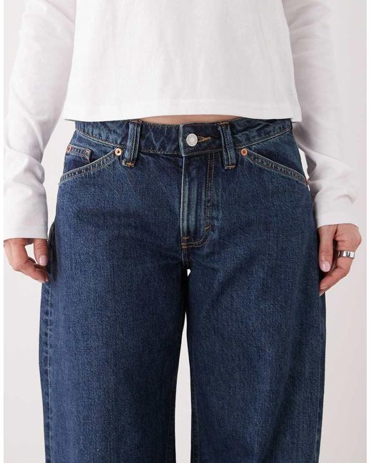 Monki Blue Wide Leg Jeans