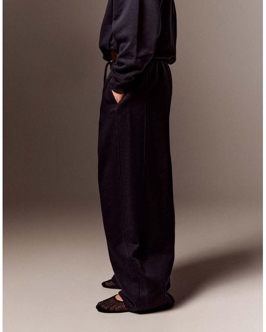 Bershka Brown Plush Parachute Trousers