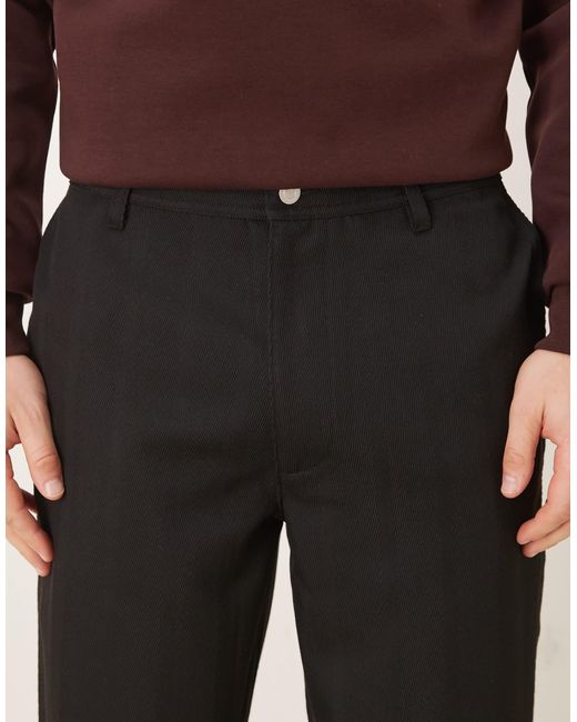 Pantalon droit aspect laine ASOS pour homme en coloris Natural