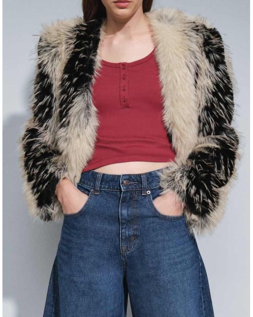 ASOS Blue Straight Wide Leg Jeans