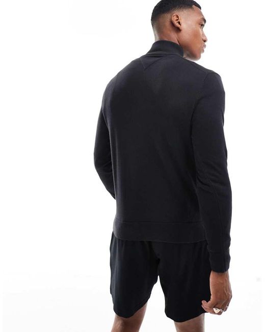 Tommy Hilfiger Blue Essential Half Zip Jumper for men