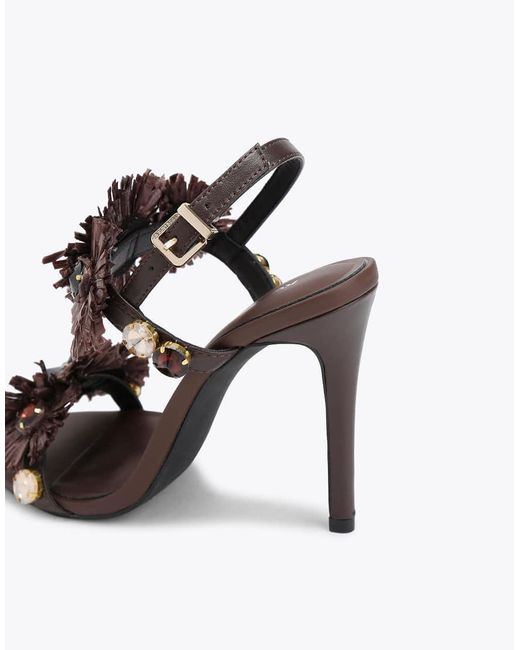 KG by Kurt Geiger Brown Roxie Heel Heeled Sandals