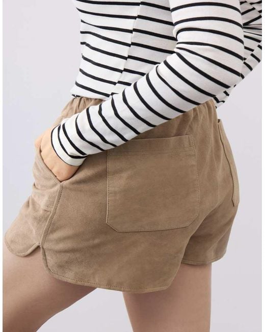 Bolongaro Trevor Natural Real Suede Tracie Short