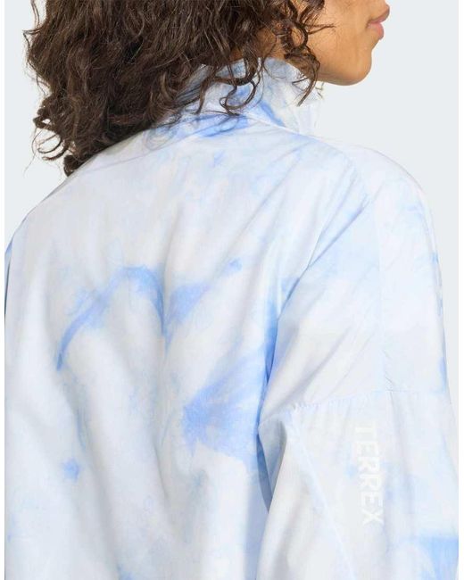 Adidas Originals White Terrex Multi Spray Dye Clima365 Wind Jacket