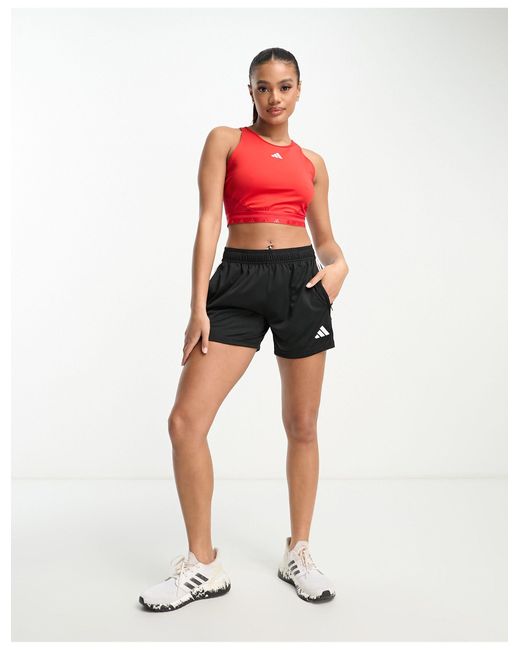 red adidas crop