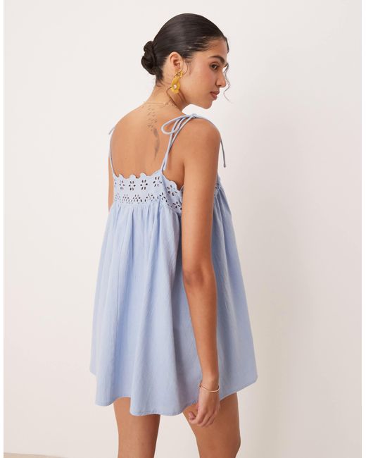 ASOS Blue – fern – mini-strandkleid