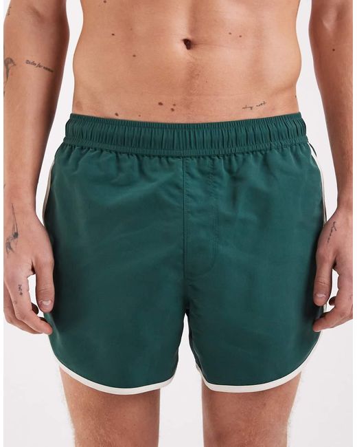 ASOS Green Swim Shorts for men