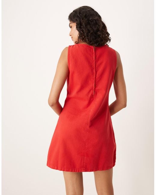 ASOS Red – kurzes jeans-etuikleid