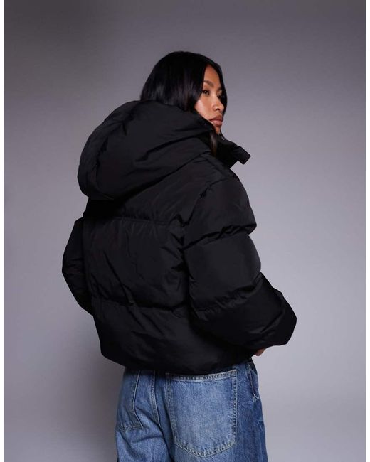 Good For Nothing Blue Hooded Puffer Jacket