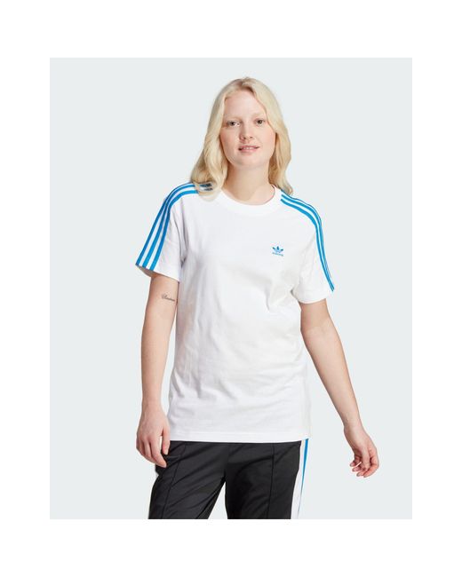 Adidas Originals White Adidas – adibreak – t-shirt