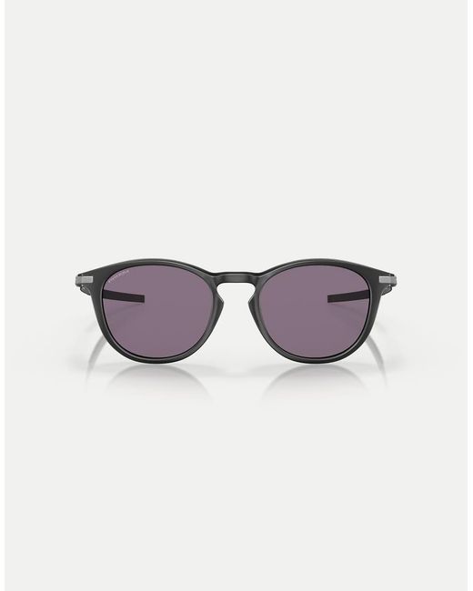 Oakley Black Pitchman R Round Sunglasses With Lens for men