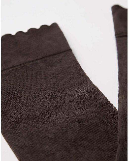 Calzedonia Brown Patterned Knee-High Socks