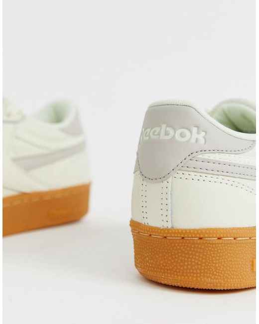 reebok cream trainers