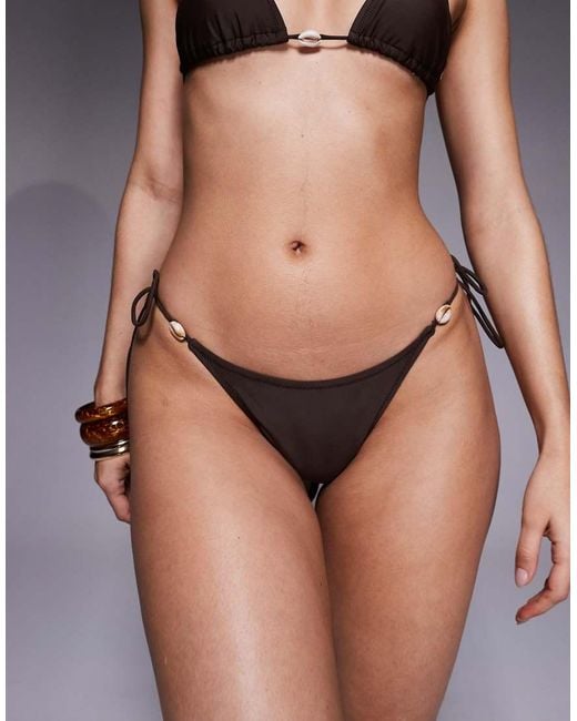 Candypants Brown Tieside Bikini Bottom