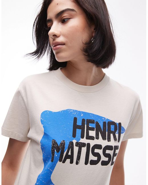 TOPSHOP Blue – kastiges t-shirt