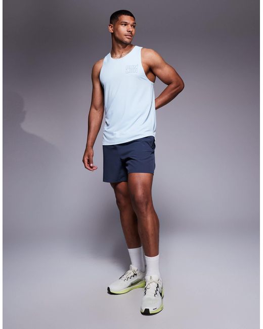 4505 – run ldn – lauf-tanktop aus hellem netzstoff mit brust-print in Gray für Herren