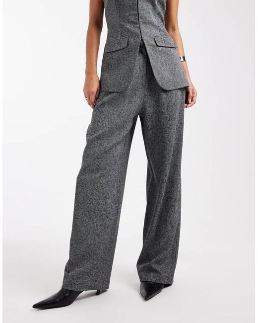 Miss Selfridge Blue Tailored Wide Leg Trouser Co-Ord