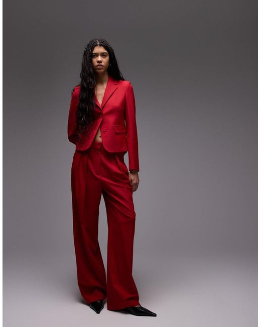 Mango Red Blazer Co-Ord