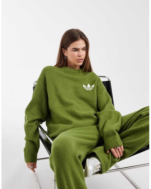 Adidas Originals Green Knitted Jumper