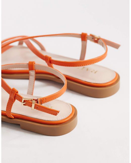 Raid Orange Aluna Flat Sandals