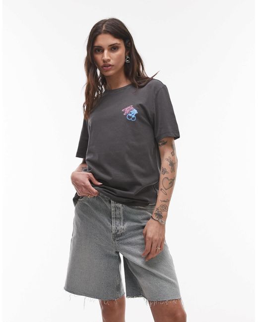 Tommy Hilfiger Gray Neon Logo Relaxed T-shirt