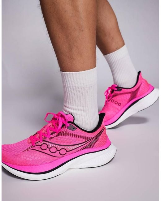 Saucony Pink Endorphin Speed 5 Running Trainers for men