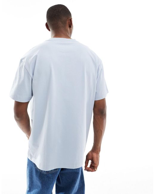 T-shirt oversize - clair Weekday pour homme en coloris Blue