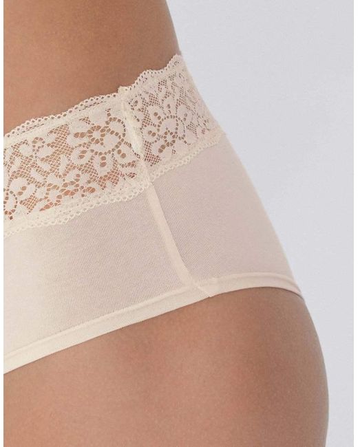 Tezenis White French Knickers With Lace