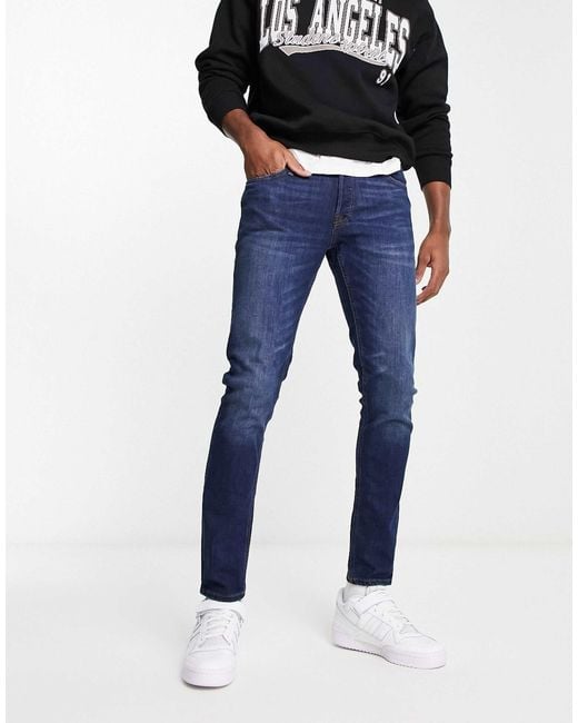 Jack & Jones Blue Glenn Slim Fit Jean for men