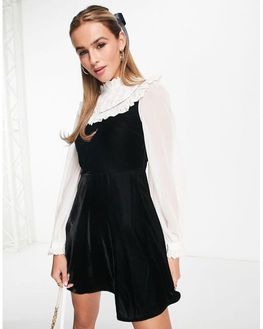 Miss selfridge velvet clearance dress