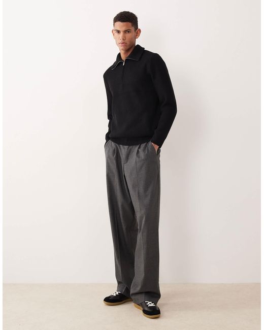 Mango – strickpullover in Black für Herren