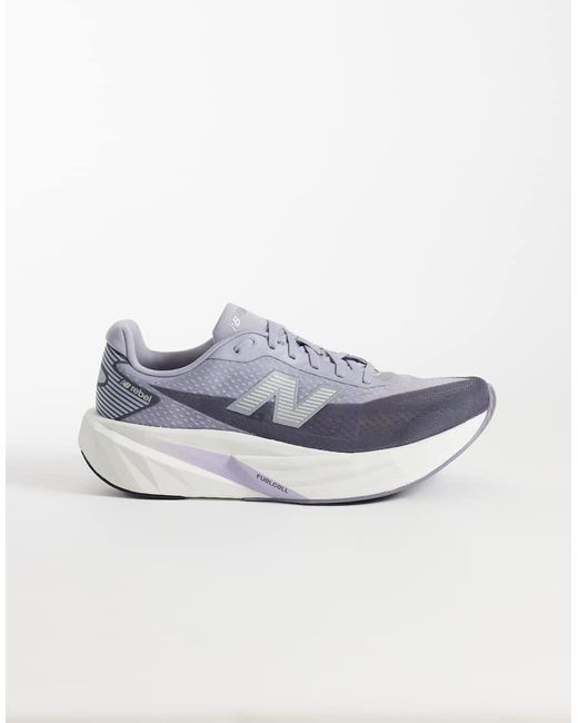 New Balance White Fuelcell Rebel V5 Running Trainers for men