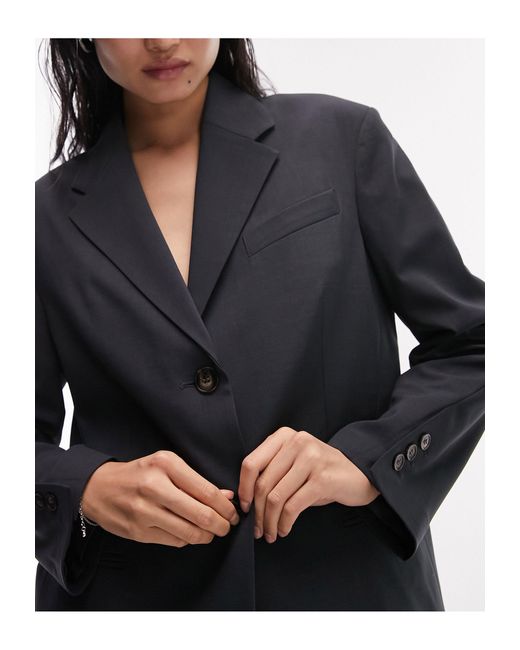 TOPSHOP Tailored Co-ord Oversized Blazer With Twisted