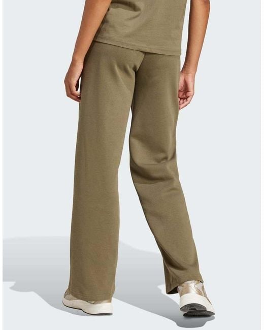 Adidas Originals Brown Essentials Small Logo Feel Cozy Open-hem Pants