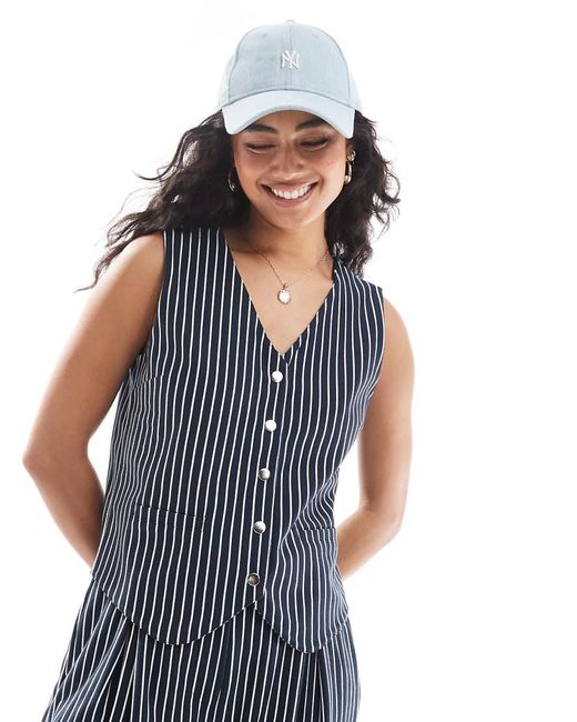 Chaleco De Traje A De ASOS de color Blue