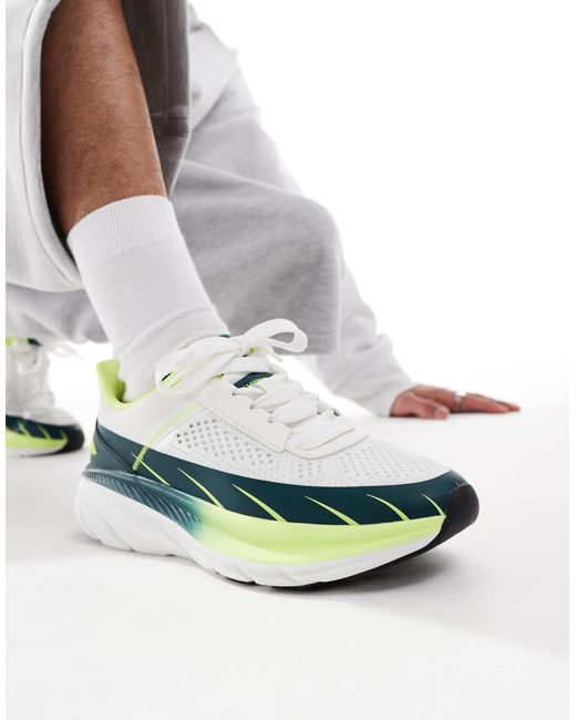 ASOS White Knitted Trainers for men