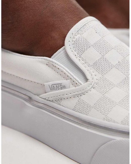 Vans Metallic Classic Platform Slip On Trainers