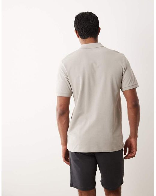 ASOS Gray Essentials Regular Fit Polo for men