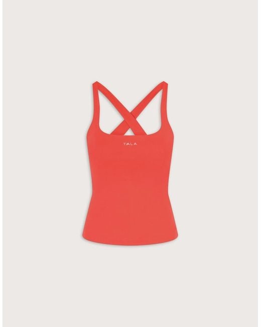 Tala Red Skinluxe Crossback Tank Top